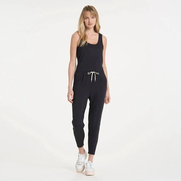 Vuori Womens Jumpsuit Drawstring Jogger Black Size Medium - Picture 1 of 6